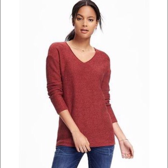 old navy orange sweater